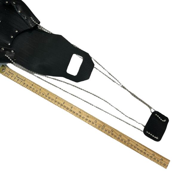 Gloria Gerber Embossed Stainless Steel Rubber Handbag Purse Handmade Boutique - Picture 15 of 15